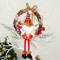 Miniatyrbild 1 av 10: Konstgjord julkrans Färgglad vacker väggfönsterdörrkrans för ytterdörrsfestdekor Old Man S