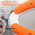 Miniatyrbild 8 av 10: Toalettsits Toalettkuddepasta Hem Toalettpasta Universal Electrostatic Non-Trace Adsorption Toalettpasta Orange Akita regular