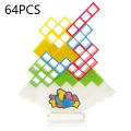 Miniatyrbild 1 av 7: 64 st Färgglad stapling Byggklossar Leksaker Innovativt pussel Tidiga pedagogiska leksaker för pojkar Flickor Barn 64PCs