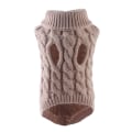 Miniatyrbild 1 av 11: Enkel varm katt hundtröja turtleneck stickad husdjurskostym höst vinterkläder Beige M