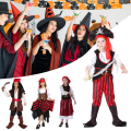 Miniatyrbild 3 av 6: Halloween Barn Prestanda Pirat kostym Fashionabla långärmade rollspel Kostym Festival bär Female Pirate X 10 to 12 Years Old