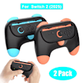 Miniatyrbillede 4 af 9: Greb til Nintendo Switch 2 (2025) Joy-Con 2, slidstærkt og skridsikkert Switch2 controller-grebsæt, Switch-holder tilbehør til NS2 JoyCon2 Pink Green