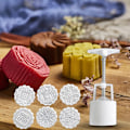 Miniatyrbild 3 av 10: Handpressande Mooncake-schabloner Multifunktions-återanvändbar gör-det-själv-kakskärare Praktisk pryl för köksbakning D