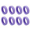 Miniatyrbild 1 av 6: Resväskor Hjulskydd Silikon Tysta Skyddsöverdrag Bullerreducerande Anti-Scratch Resväskor Hjulskydd Purple 8pcs