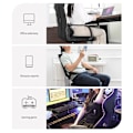 Miniatyrbild 2 av 10: Stol Armstödsdyna Multifunktionstvättbart armstöd Mjukt Memory Foam Armbågskudde för hemmakontor