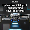 Miniatyrbild 7 av 11: Vikbar trippellins kamera-drönare Optical Flows Positionering Quadcopters för nybörjare Grey 3 battery