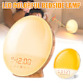 Miniatyrbild 2 av 9: Sunrise Väckarklockor Wake-Up Light Dimbar Färgglada Lampor Radio För Barn Sovrum Kontor White  EU Plug