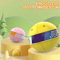 Miniatyrbild 8 av 9: Färgglad glödande studsande boll Vibrerande Sensorisk träningsleksak Blinkande Skip Ball Toy For Kids Blue