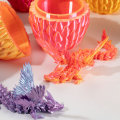 Miniatyrbild 3 av 7: 3D- printed flygande drakar ägg set prydnad charmig mode dekorativ modell för pojke flicka kvinnor män Neon Green