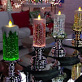 Miniatyrbild 6 av 10: Uppladdningsbart färg elektroniskt LED vattentätt ljus med glitter färgskiftande LED vattenljus Sliver BASE