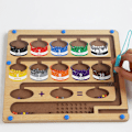 Miniatyrbild 3 av 11: Magnetiska pärlor Sortering Labyrint Leksaker Färger Klassificering Pedagogisk labyrint Leksaker för vardagsrum With Holes