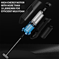 Miniatyrbild 6 av 11: Hushålls elektrisk mjölkskummare Multipurpose Handmixer Bärbar visp Black