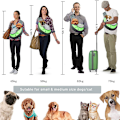 Miniatyrbild 7 av 10: Pet Sling Bag Andas Mesh Justerbar Vadderad rem Outdoor Tote Axelväska för små husdjur Purple L