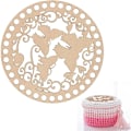 Miniatyrbild 5 av 10: 2 ST Träplattor för stickning Virkad vävd korgpåse Botten/ Cap Vävning Craft Shaper med hål för DIY 9