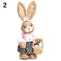 Miniatyrbild 7 av 10: Simulering Påsk Kanin Dekoration 32/45*15cm Bunny Figur Cattail Hantverk Prydnad Present Till Hem Semester 8