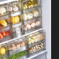 Miniatyrbild 4 av 10: Köksbekvämlighet Transparent Kylskåp Organizer Förvaringslåda Lådtyp För Frysskåp Bänkskivor Large
