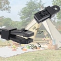 Miniatyrbild 4 av 11: Justerbart kraftigt låsgrepp för presenning och skärmar Tyg Stark vindtät markisklämma för utomhusbruk Black