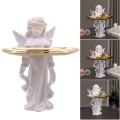 Miniatyrbild 1 av 11: Bön ängel förvaringsbricka konst prydnader för hem Bookself TV-bänk dekor Praying Maiden Tray