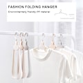 Miniatyrbild 2 av 10: Vikbar resehängare One Click Quick Clothes Collection Klädtorkställ Apricot 10pcs