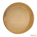 Miniatyrbild 1 av 8: 50/100 st Airfryer Set Airfryer Ugn Bakplåt Papper Kökstillbehör Round 100pcs