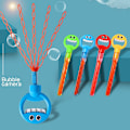 Miniatyrbild 9 av 11: 32 Hål Smilings Face Bubble Stick med påfyllningar Lätt att använda Bubble Machine för festfavorit Red