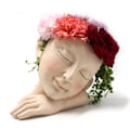 Miniatyrbild 7 av 10: Simulering Människoansikte Blomkruka Multipurpose Resin Succulent Planter Creative Desktop Ornament För Hemträdgård