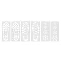 Miniatyrbild 1 av 8: Christmas Footprints Mall Personlig lätt att torka snöflinga gör verktyg för golv 6PCs