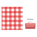Miniatyrbild 11 av 11: Vattentäta hopfällbara filtar Stängbar mode picknickmatta för utomhuscampingstrand Red Plaid 150 * 200cm