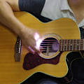 Miniatyrbild 5 av 6: LED-gitarrspelande Pick Tool Personlig glödande gitarrplektrum Gitarrtillbehör UV Second Generation