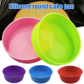 Miniatyrbild 2 av 10: 4/6/8 tums rund tårtform i silikon, non-stick bakform Mould Red 4inch