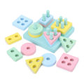 Miniatyrbild 1 av 10: Geometrisk form Matchande block Tänkande logik Träningsleksaker för pojkar Flickor Barn Square