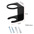 Miniatyrbild 11 av 11: Baseball Förvaringsställ Väggmonterad Softbollhållare Bat Display Stand För Hem Black 2 Packs