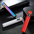 Miniatyrbild 10 av 11: Mini Touch Sensor Flameless Lighter Bärbar USB Uppladdningsbar vindtät tändare White