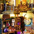 Miniatyrbild 8 av 9: DIY Magics Bazaar Books Nooks Kit med Lätt Lättmontering Dekorativa miniatyrer för vardagsrummet