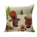 Miniatyrbild 1 av 10: Julkuddfodral Utsökt tryck case för festheminredning 45x45cm