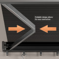Miniatyrbild 9 av 9: Infällbar utdragbar kläder Mesh Stor kapacitet Sparar utrymme Klädställ för balkong Grey Short