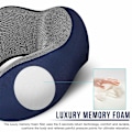 Miniatyrbild 10 av 10: U-formad kudde Memory Foam Rebound Nackstöd Nackstöd för resor Flygplan Sova