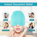 Miniatyrbild 2 av 8: Hydrogel Hot Cold Compress Huvudbonader Portable Comfy Trött avlastande huvudbonader för hemresor Blue