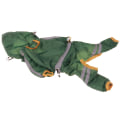 Miniatyrbild 1 av 11: Regnjacka för hund Vattentät, lätt regnhuva poncho tillbehör för husdjur för utomhuspromenader Dark Green 2XL
