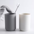Miniatyrbild 4 av 9: Tandborsthållare Väggmonterad Organizer med Munvattenkopp Gray