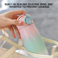 Miniatyrbild 11 av 11: Thermal kolv för barns gradientmode med sippy lock 304 vakuumflaska i rostfritt stål för kontorsskola Green 320ml