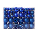 Miniatyrbild 6 av 10: 100 st Julgran Mini splittersäkra prydnader bollar semester tillbehör för juldekorationer Blue