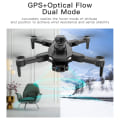 Miniatyrbild 5 av 11: Borstlösa HD Folding Flygande Drönare Vindmotstånd Quadcopters Leksaker present till vän Familj PROSE WT 2B