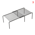 Miniatyrbild 1 av 10: Skåp Hyllorganisatorer Stapelbar expanderbar set av 2 metall köksbänk metall hyllor 3