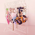Miniatyrbild 6 av 8: Hållare för smyckesställ Creative örhänge Display Stativ Klädhängare Stativ Smyckeförvaring Eardrop Hook Show Case Transparent