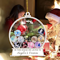 Miniatyrbild 5 av 7: I det här huset lyssnar vi på Taylors version Prydnad Lätt julfestdekoration för julgran 2pcs