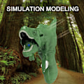 Miniatyrbild 10 av 11: Simulering Dinosauriepressande vattenpistolleksaker Robust bärbar vattenkampleksak för sommarpoolen 3pcs