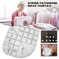 Böjd hörn Cutter Linjal Akryl DIY Crafts Patchwork sömnadsmall A
