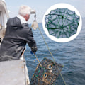 Miniatyrbild 2 av 8: Hopfällbar Fiskefälla Automatisk Nylon Fiske Nät Räka Bur Bärbar Krabba Fiskfälla Double 10