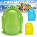 Miniatyrbild 2 av 10: Vinter Snö Leksak Penguin Snö Form Barn Barn Vinter Utomhus Snö Sand Form Snöboll Maker Clip Multicolour